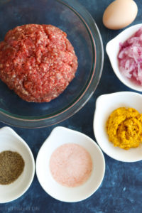 Organic Homemade Burger Patty Ingredients