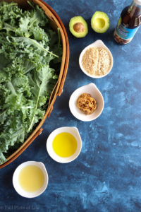 Organic Kale Salad Ingredients