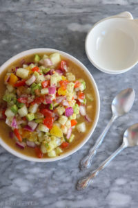 Organic Salad Shirazi with avocado