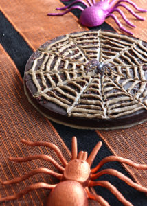 Organic Halloween Spider Web Brownie