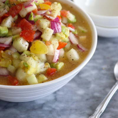 Organic Salad Shirazi with Avocado