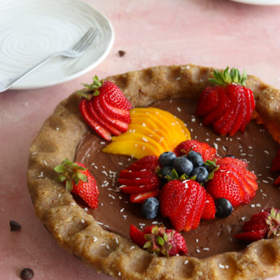 Organic Walnut Crust Chocolate Pie