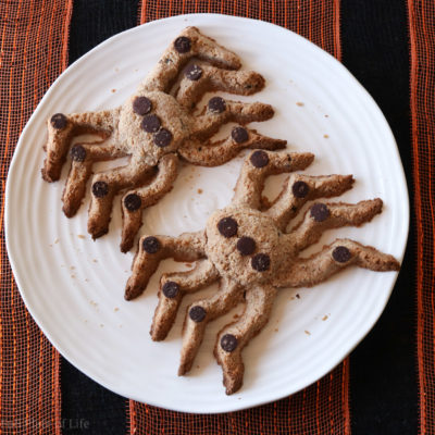 Organic Halloween Chocolate Chip Spider Cookies
