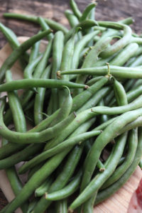 Organic Green Beans for Ab Ghoosht Recipe