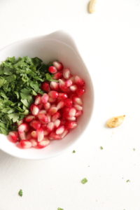 Organic Pomegranate and Cilantro